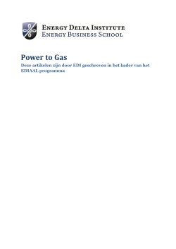 Power to Gas - Energy Delta Institute