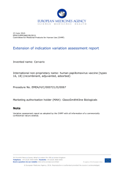 EPAR - Assessment report - Variation - EMA