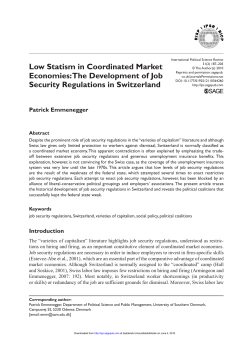 Low Statism in Coordinated Market Economies