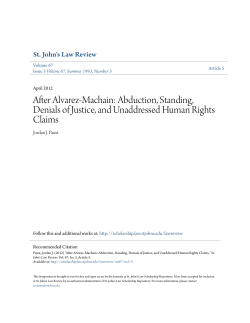 After Alvarez-Machain: Abduction, Standing, Denials of Justice, and