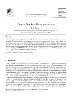 Couette #ow for a binary gas mixture