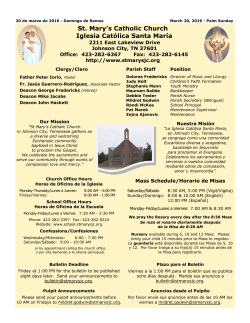 St. Mary`s Catholic Church Iglesia Cat&oacute;lica Santa Mar&iacute;a