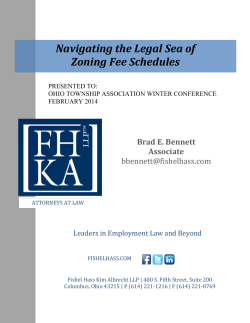 Navigating the Legal Sea of Zoning Fee Schedules