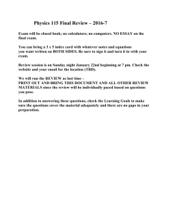 Final Review Questions