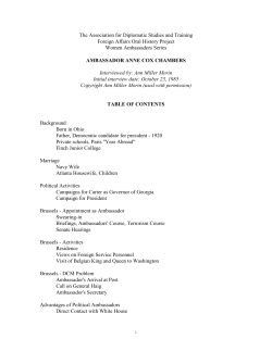 Chambers, Anne Cox - Association for Diplomatic Studies and
