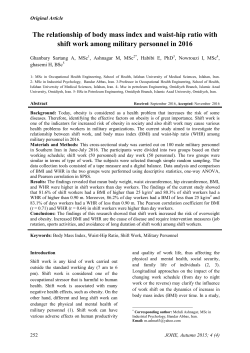The relationship of body mass index and waist