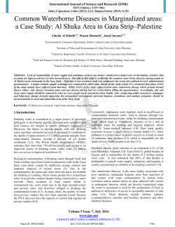 Common Waterborne Diseases in Marginalized areas: a Case Study