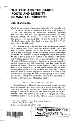 The tree and the canoe : roots and mobility in - IRD