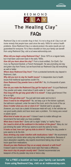 The Healing Clay - Redmond Trading