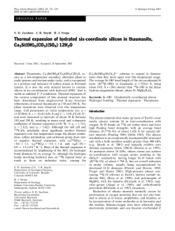 Thermal expansion of hydrated six-coordinate silicon in thaumasite
