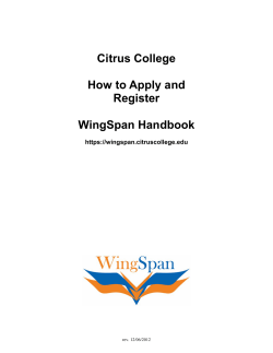 How to Apply and Register - WingSpan Student