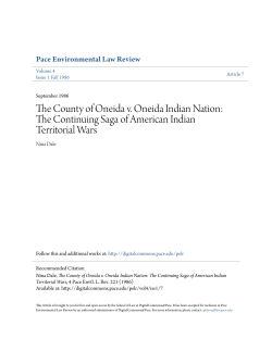 The County of Oneida v. Oneida Indian Nation