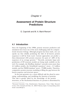 Assessment of Protein Structure Predictions