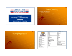 Annual Planning Training Organization