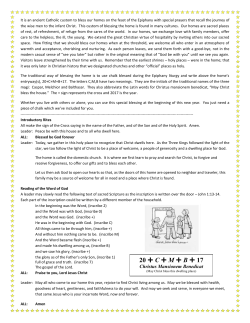 Home Blessing - St. Charles Borromeo