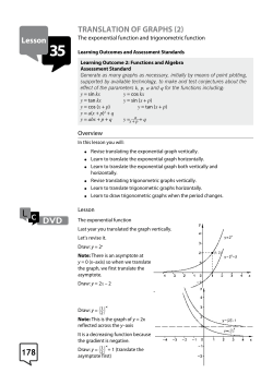 178 TranslaTion of graphs (2) lesson DVD