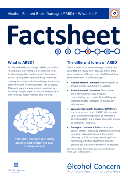 Alcohol-Related Brain Damage (ARBD) &ndash; What Is It? What is ARBD