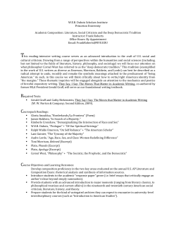 Academic Composition&ndash;DuboisInstitute