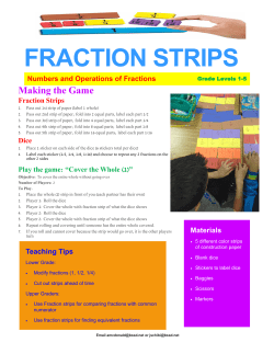 FRACTION STRIPS - makingmathmatteronline.com