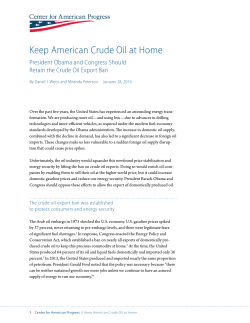 Keep American Crude Oil at Home