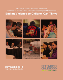 Attorney General`s Advisory Committee on American Indian/Alaska