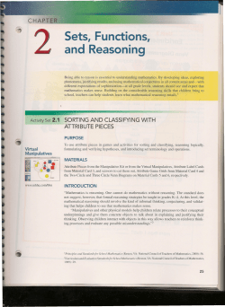 Activity Assignement 2.1 Venn Diagrams