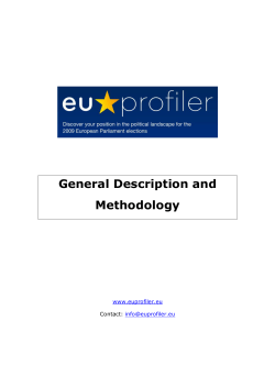 Methodology Description - European University Institute