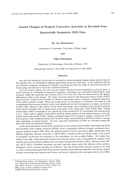 Annual Changes of Tropical Convective Activities as Revealed from