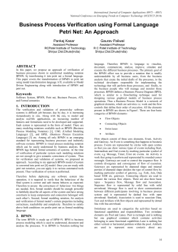 Business Process Verification using Formal Language Petri Net: An