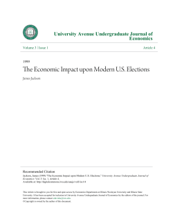 The Economic Impact upon Modern US Elections