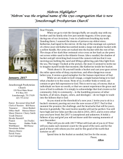 January 2017 - Jonesborough Presbyterian Church