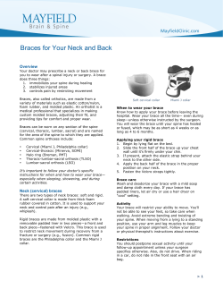 Braces for Your Neck and Back