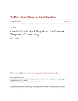 Give the People What They Want: The Failure of "Responsive