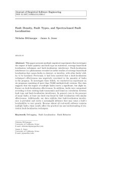 Fault Density, Fault Types, and Spectra