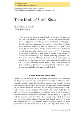 Three Kinds of Social Kinds