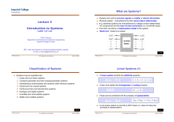 Lecture 2 - Department of Electrical and Electronic Engineering