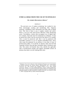 ethical risks from the use of technology