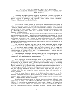 identity as alterity in henry james`s the bostonians