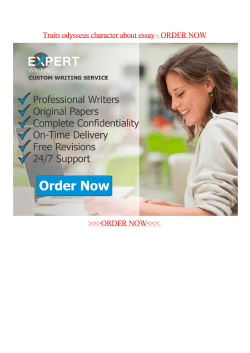 Traits odysseus character about essay