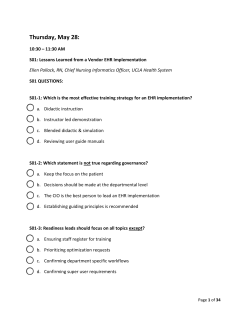 iHealth 2015 Self-Assessment Booklet