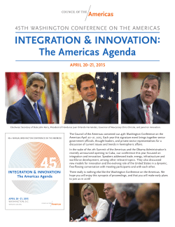 45TH WASHINGTON CONFERENCE ON THE AMERICAS