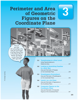 Perimeter and Area of Geometric Figures on the Coordinate Plane