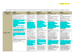 CSCOPE Lesson Plan: Version 2