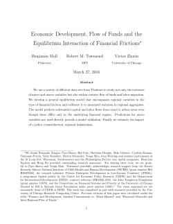 Economic Development, Flow of Funds and the Equilibrium