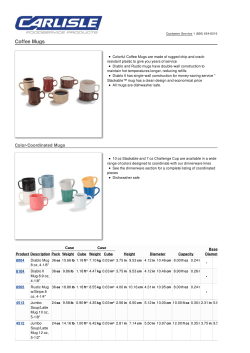 Coffee Mugs | Carlisle FoodService Products