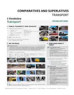 comparatives and superlatives transport