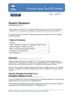 Bulletin PST 123, “Graphic Designers”