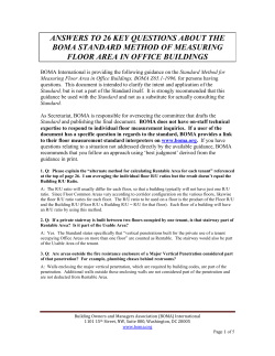 answers to 26 key questions about the ansi/boma standard method
