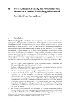 Lessons for the Ruggie Framework