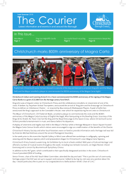 Christchurch Courier Late Summer 2015